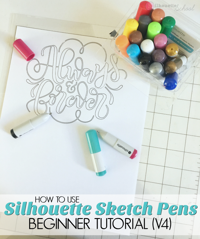 Silhouette Sketch Pens Tutorial for Beginners (V4) - Silhouette School